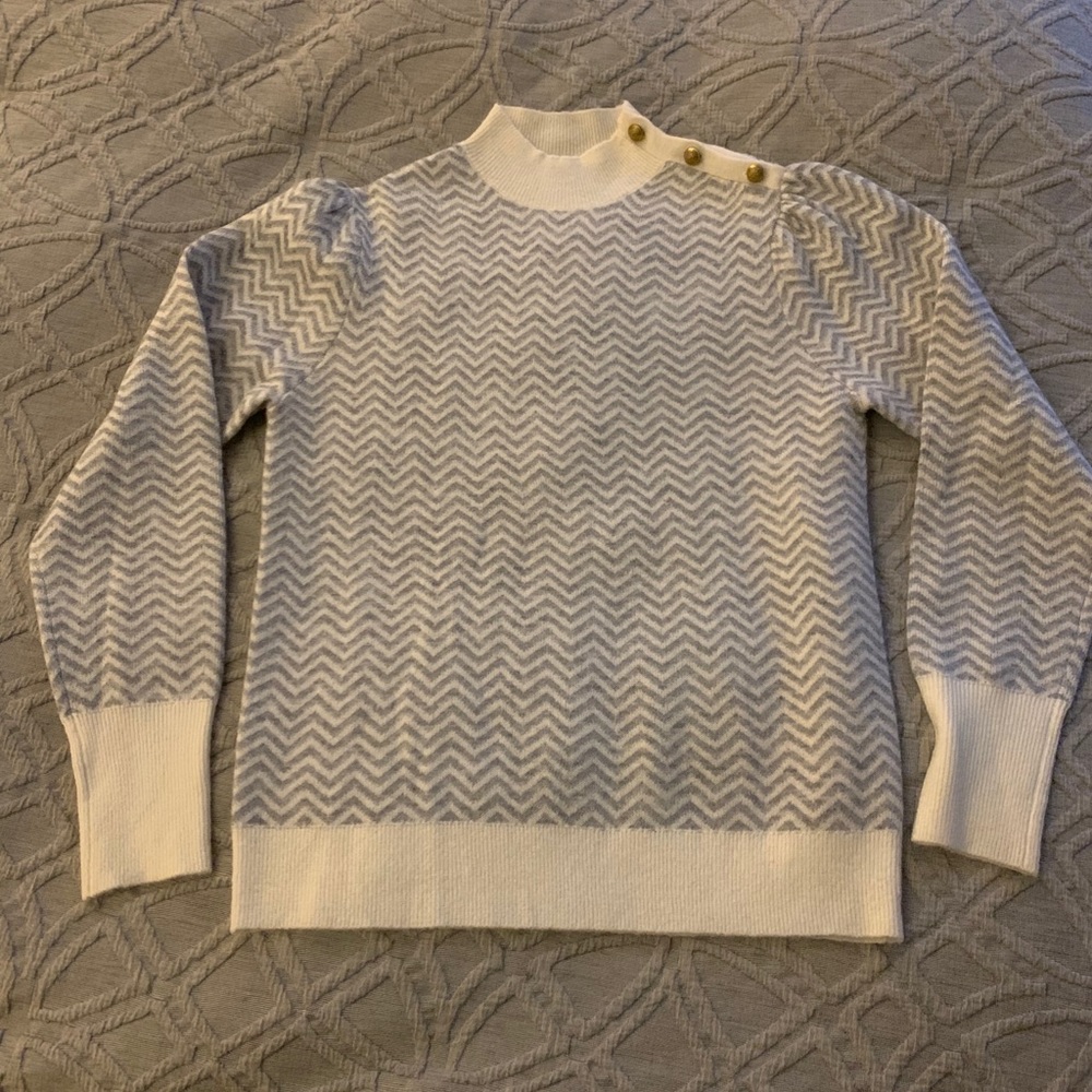 Wool mock turtleneck sweater